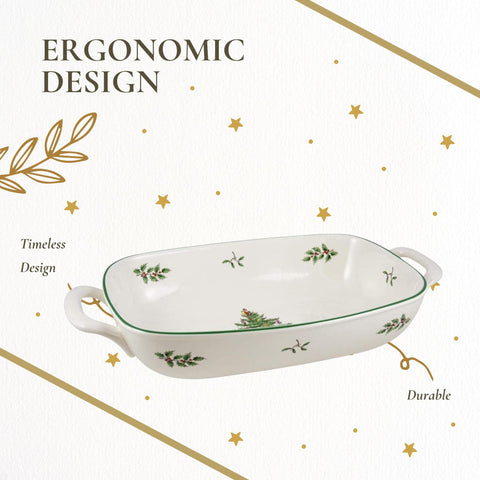 Spode Christmas Tree table décor idea for festive dining setup.