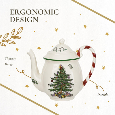 Spode gift idea for tea lovers, elegant holiday centerpiece and practical brewware.