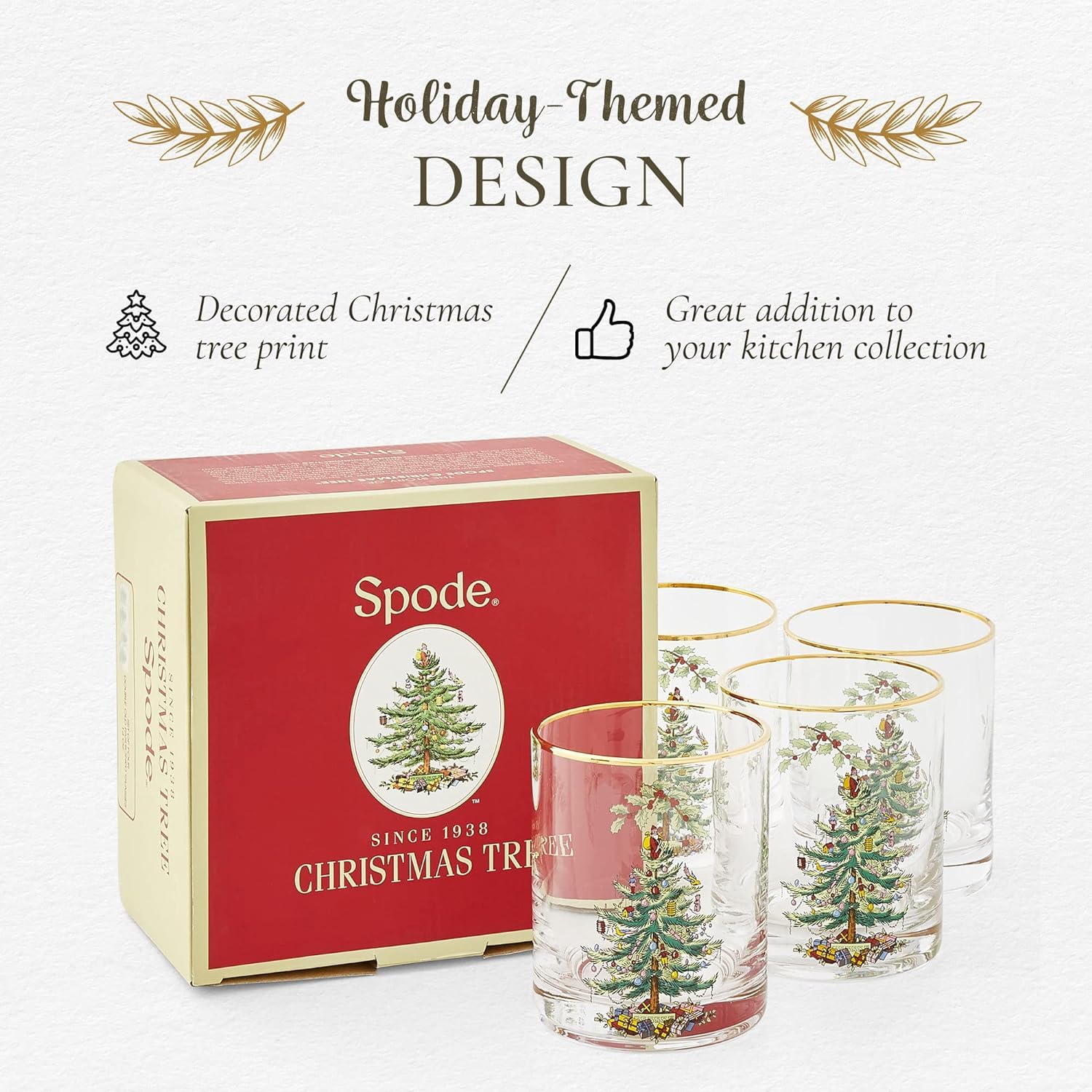 Spode premium glass clarity showcases beverage color and presentation