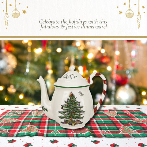 Spode teapot is dishwasher safe, for easy cleanup after gatherings.