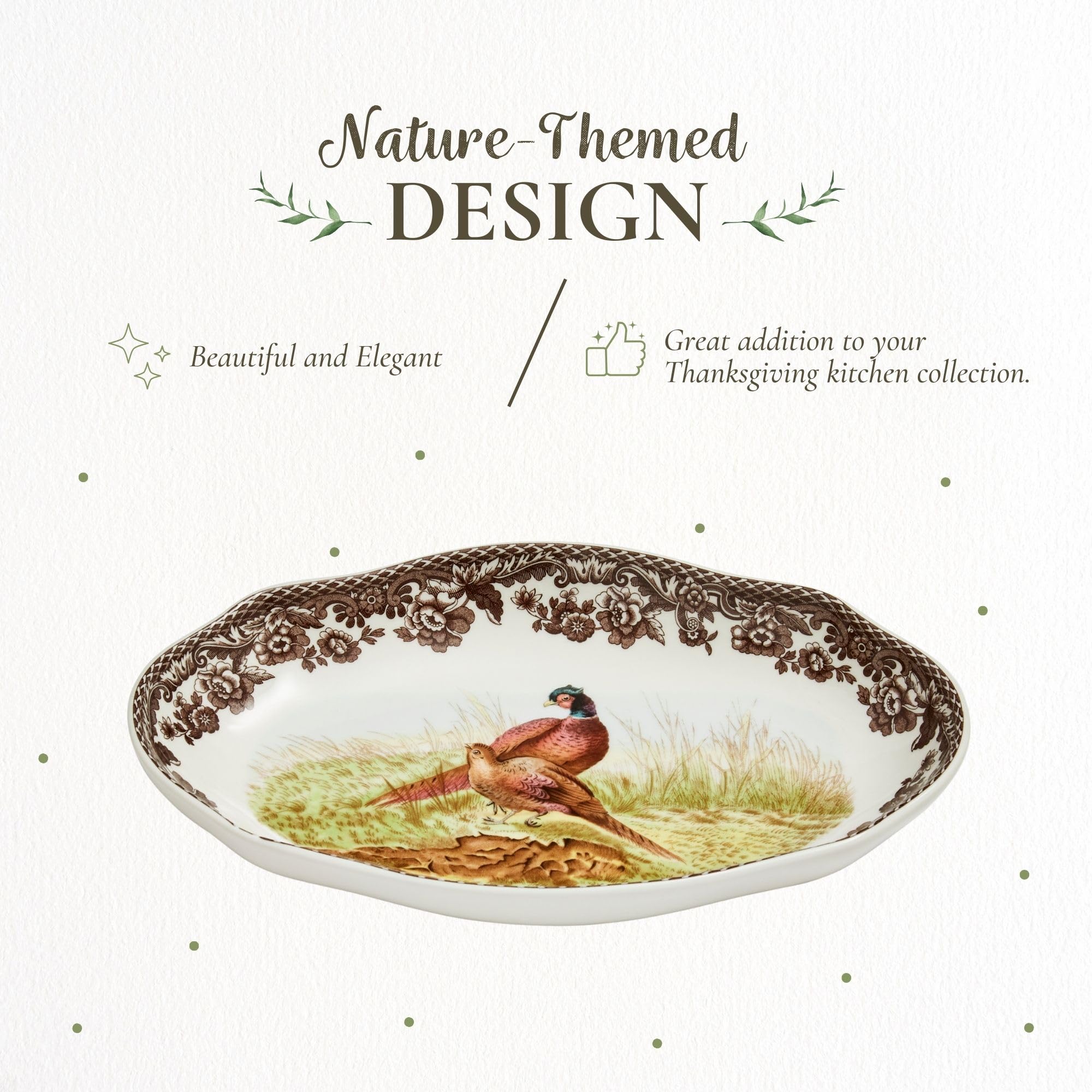 Spode fine porcelain, dishwasher and microwave safe for everyday use.