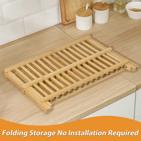 Upper tier holds plates for quick, organized drying with SPOPSOOD.