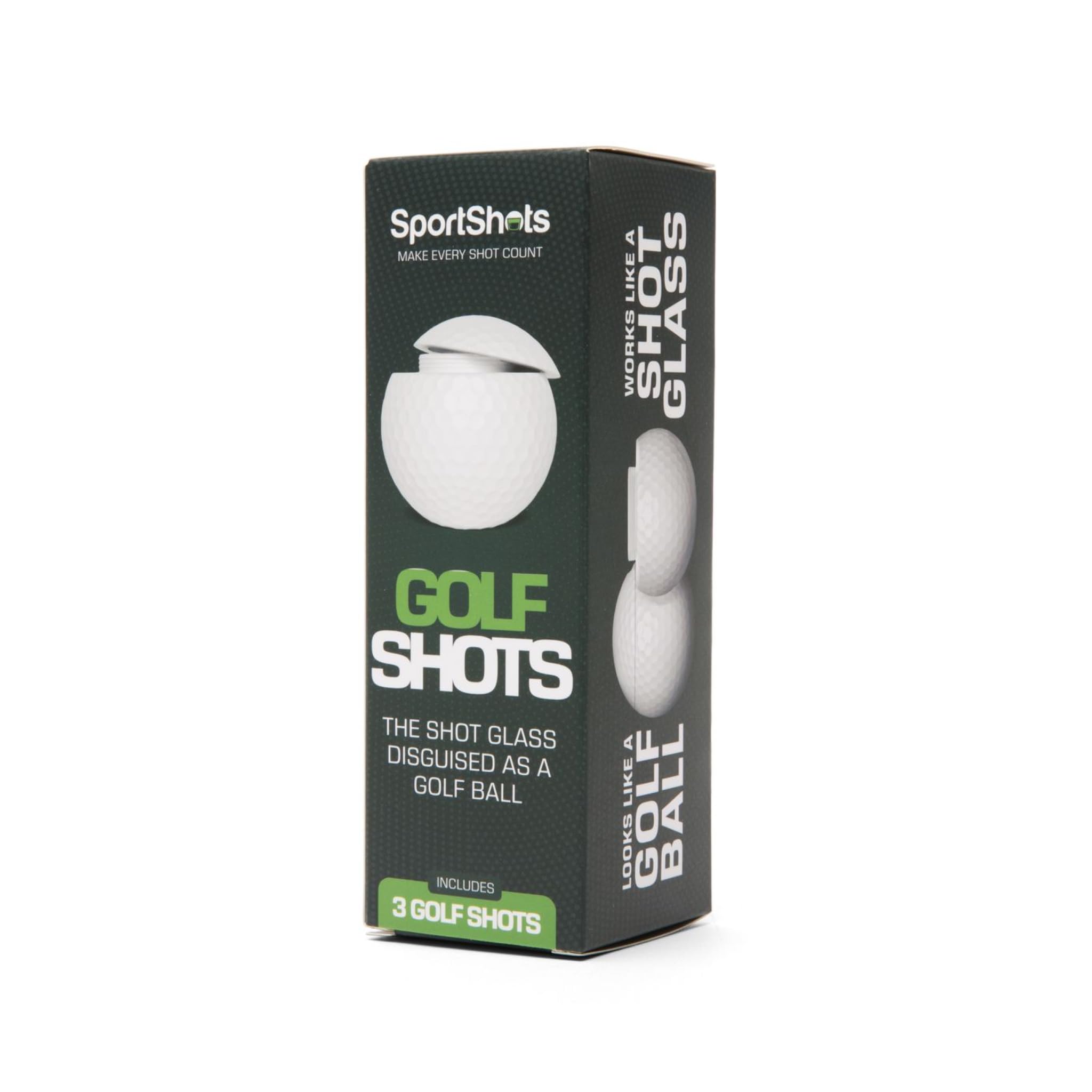 Sport Shots sealed screw-on cap ensures secure transport of shots.