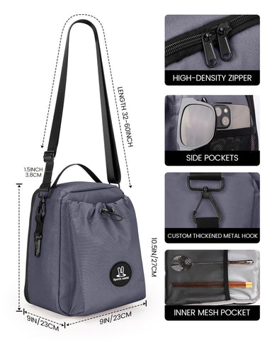 Sports rabbit lunch bag main compartment fits 3–4 containers