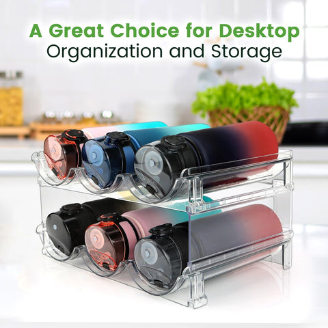Spospo three-pack bottle rack per set fits on counters or shelves for quick access