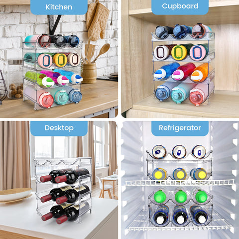 spospo cabinet bottle rack demonstrates space-saving design for kitchen