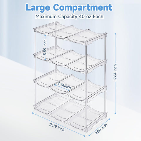 Spospo clear BPA-free bottle storage visible and durable in use