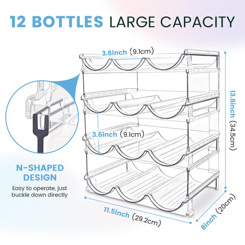 spospo clear BPA-free plastic bottle holder highlights bottle visibility