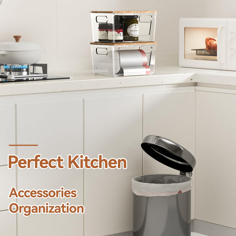 Spospo multiroom storage bin suitable for kitchen, under-sink, pantry.