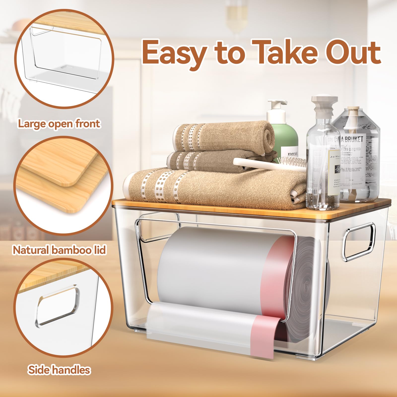 Spospo wide front opening for quick, hassle-free access to bags.