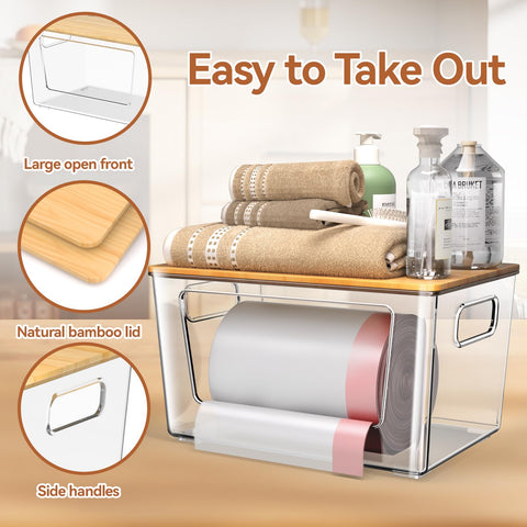Spospo wide front opening for quick, hassle-free access to bags.