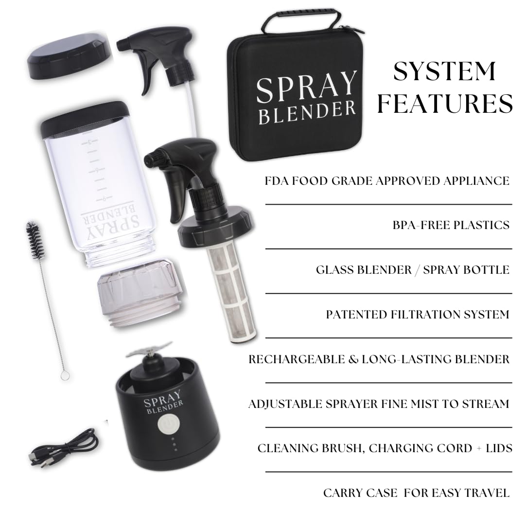 SprayBlender compact rechargeable design for travel and on-the-go use