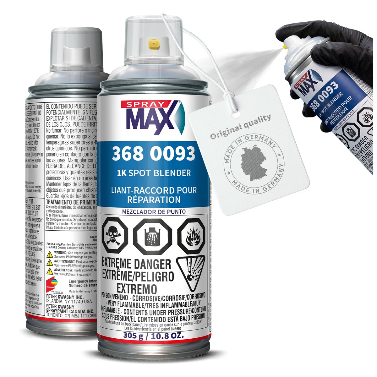 SprayMax 1K Spot Blender Clear edge melt for seamless 2K coatings.