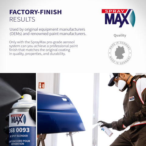 SprayMax 1K Spot Blender Clear enables halo-free edge melt-in.