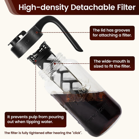 Spreccio heavy-duty soda-lime glass pitcher designed for daily use