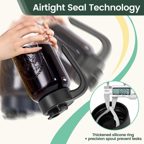Leakproof Spreccio design ideal for cold brew and breastmilk storage