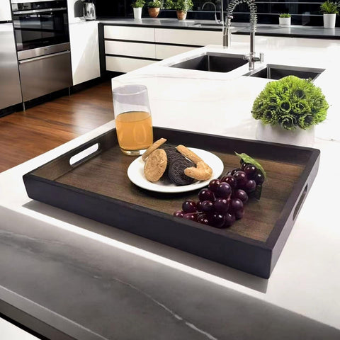 Spriieny bamboo tray stores neatly and doubles as a display piece.