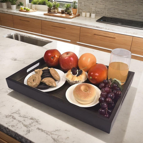 Spriieny tray versatile for breakfast, lunch, dinner, snacks and desserts.