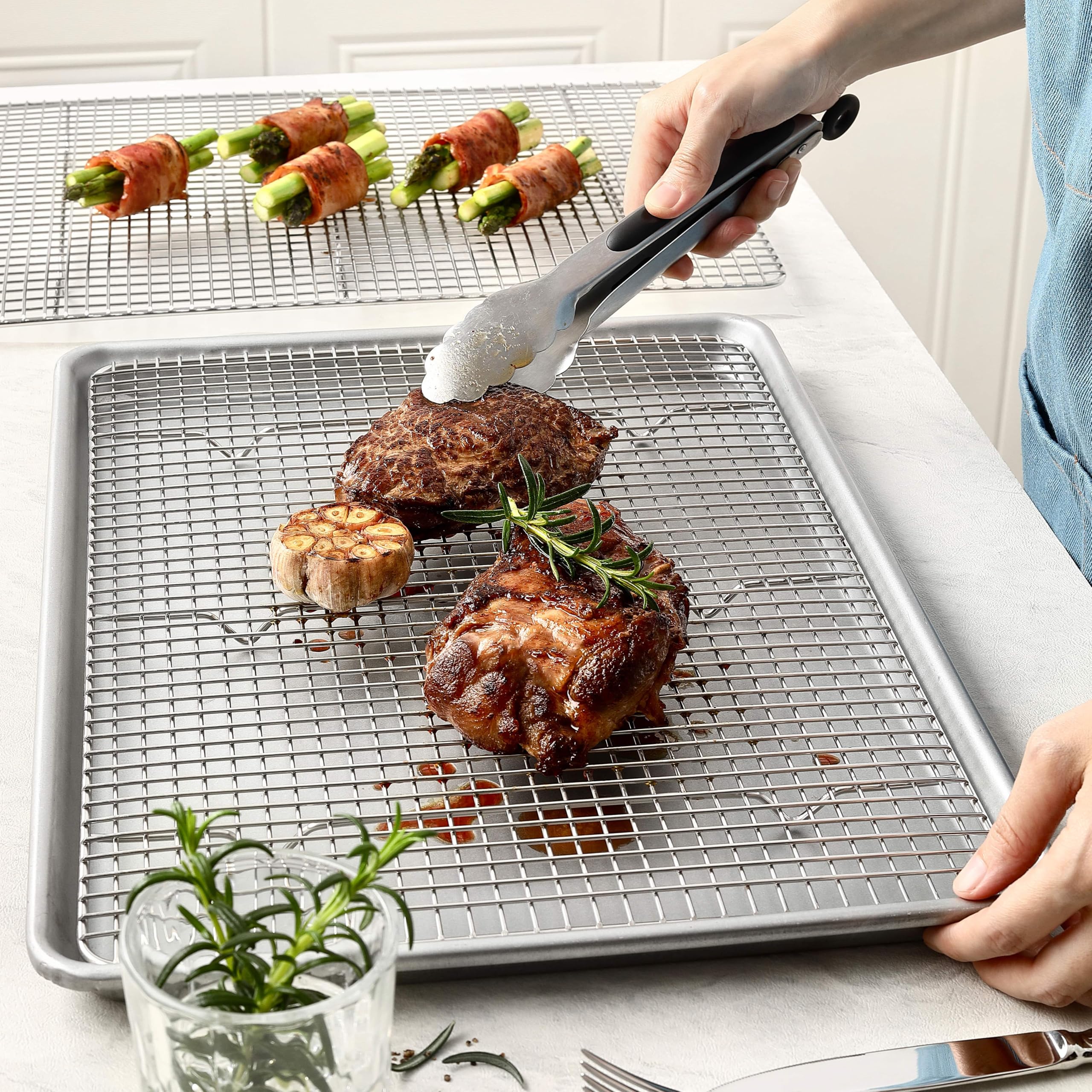 Spring Chef cooling rack for freshly baked bread and treats.