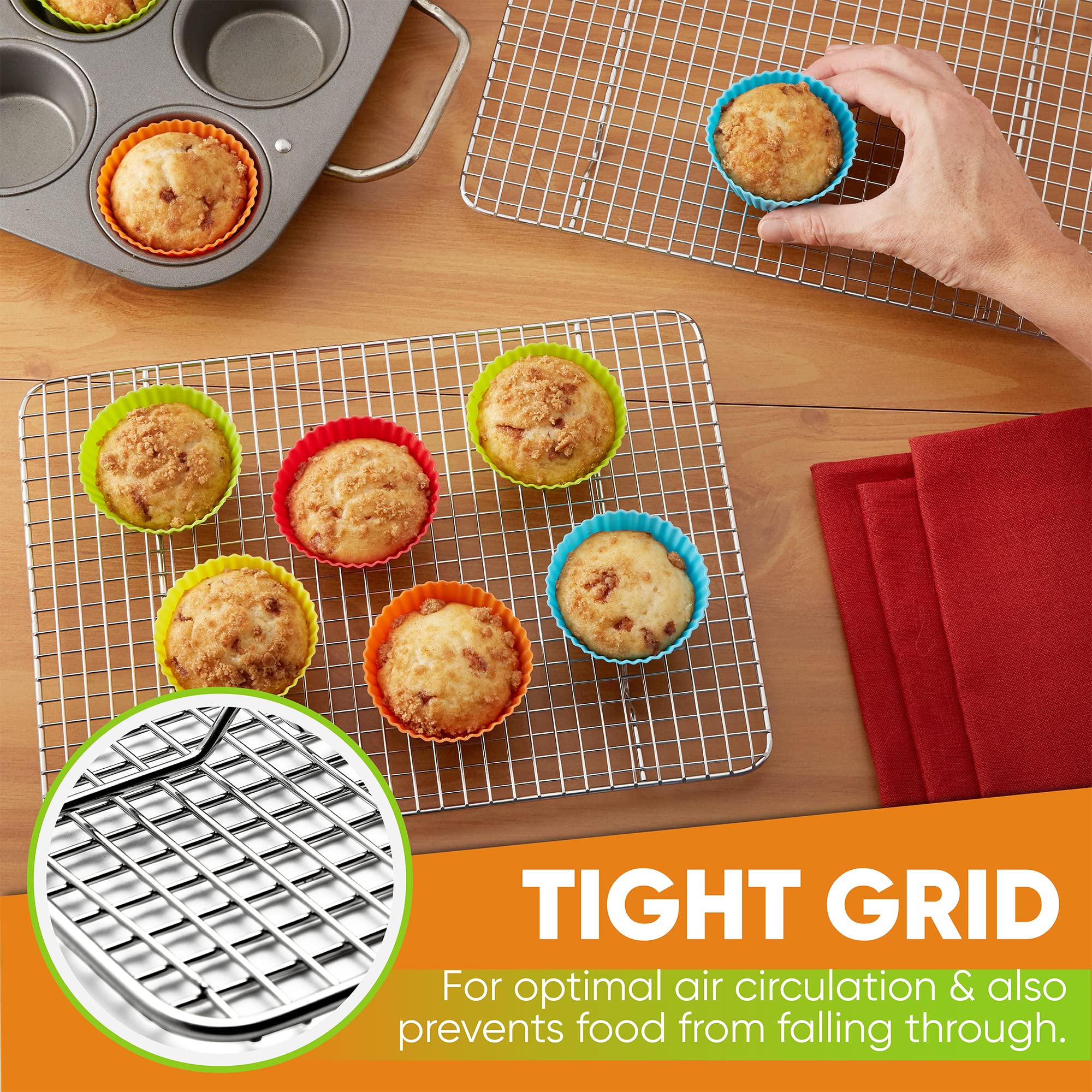 Spring Chef heavy gauge steel ensures durability and rust resistance