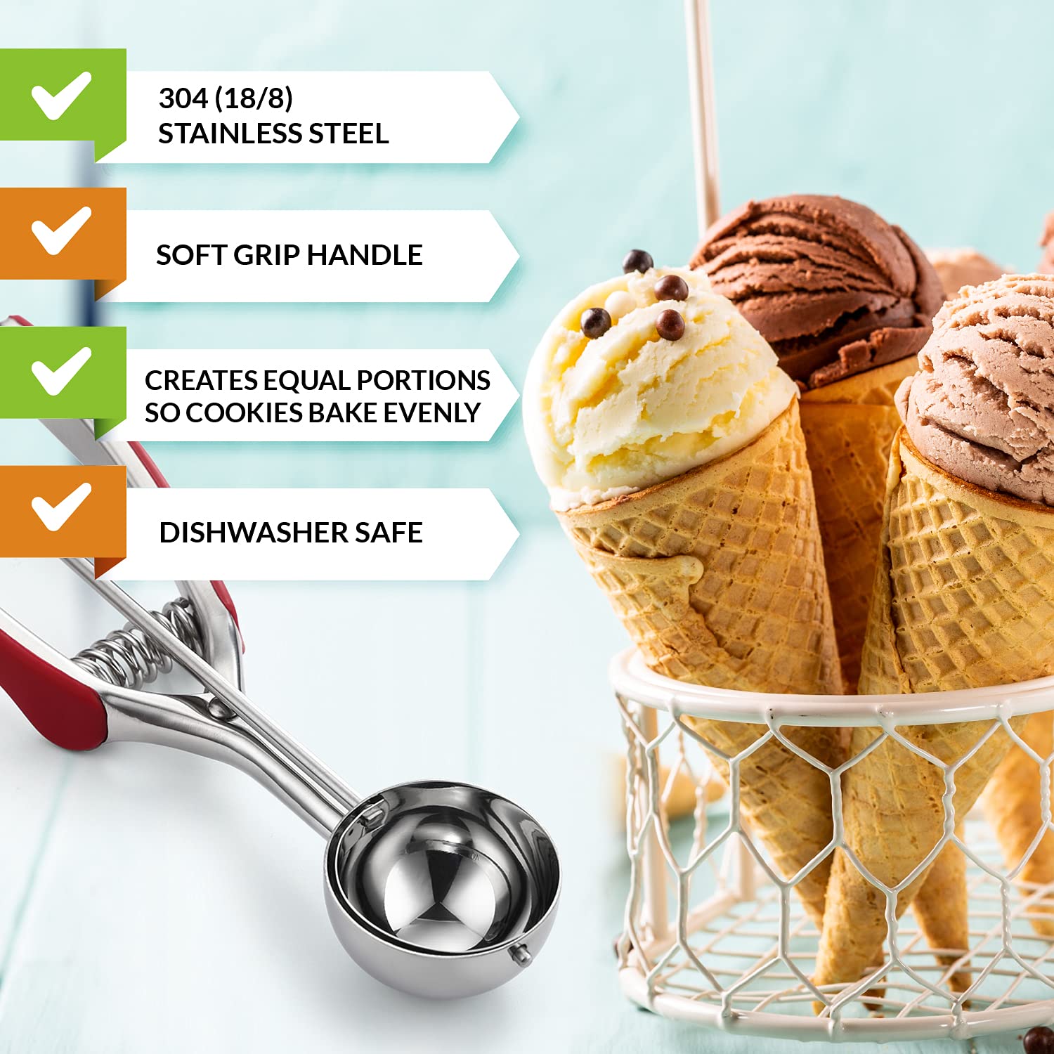 Spring Chef dishwasher-safe design simplifies cleanup after baking sessions