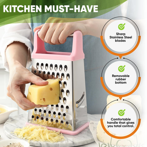 Spring Chef dishwasher-safe grater for quick cleanup after meal prep.
