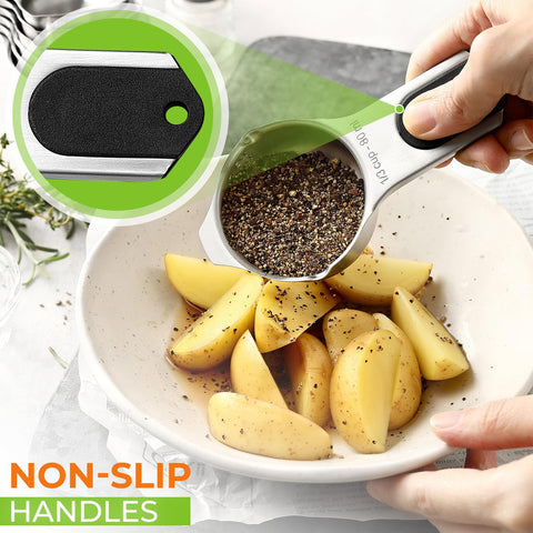 Spring Chef dishwasher-safe measuring cups for simple cleanup