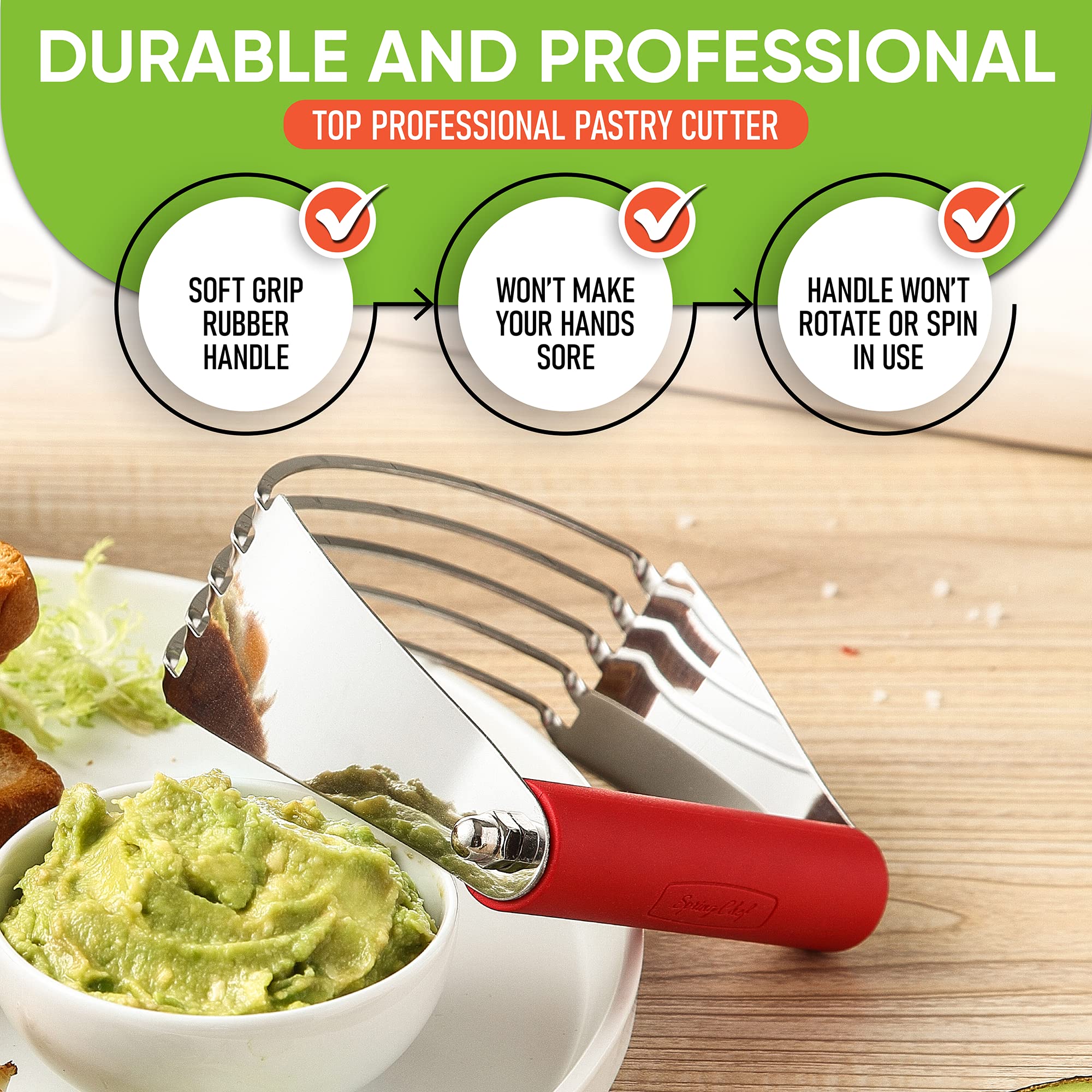 Spring Chef Dishwasher Safe Blender cleans up with minimal effort after baking.