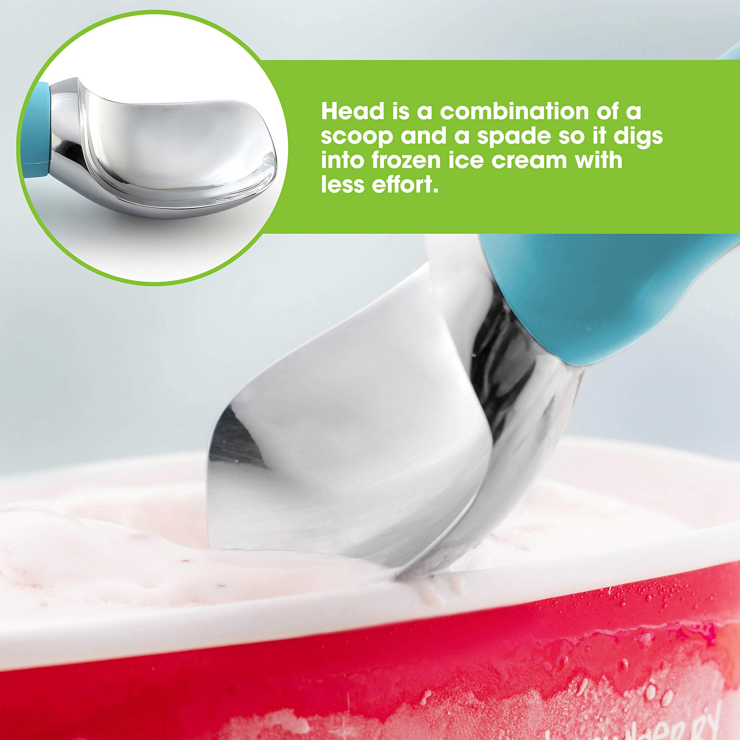 Spring Chef dishwasher-safe scoop simplifies cleanup after busy kitchen sessions.