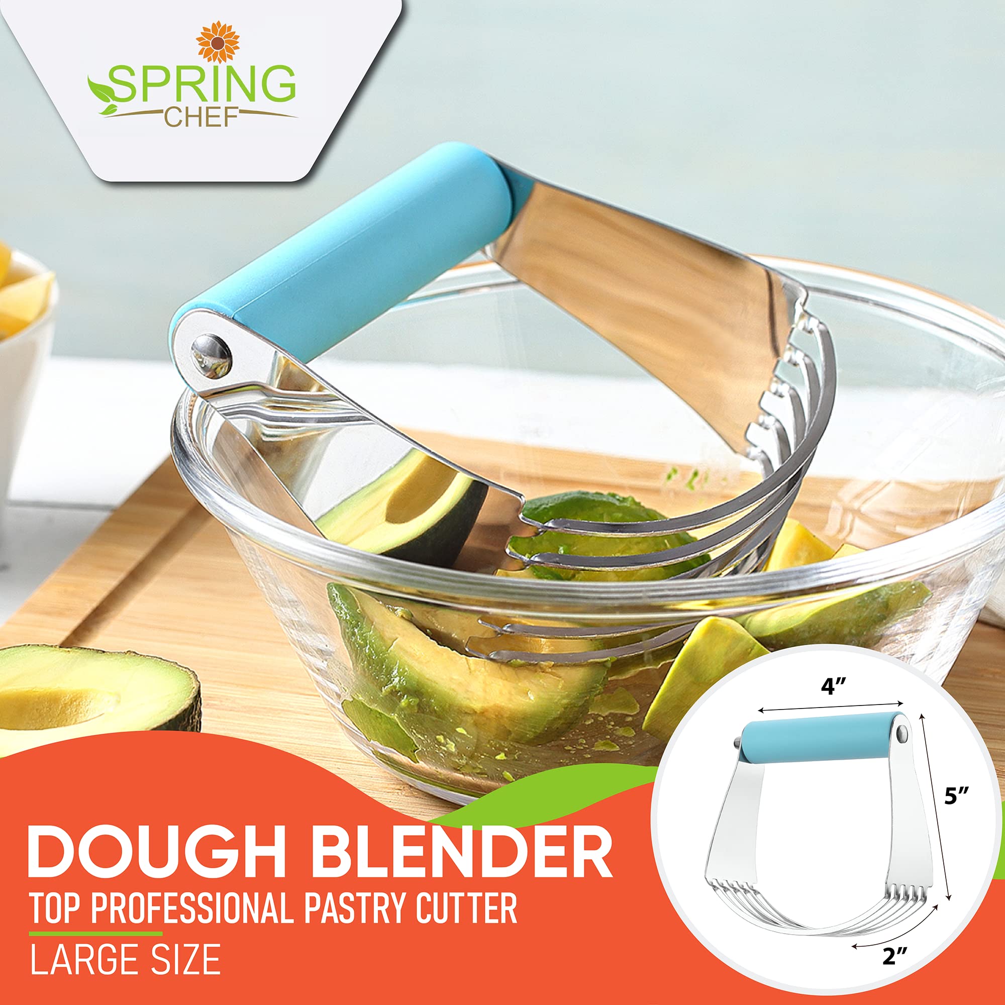 Spring Chef dough blender uniform-mixing for consistent dough texture.