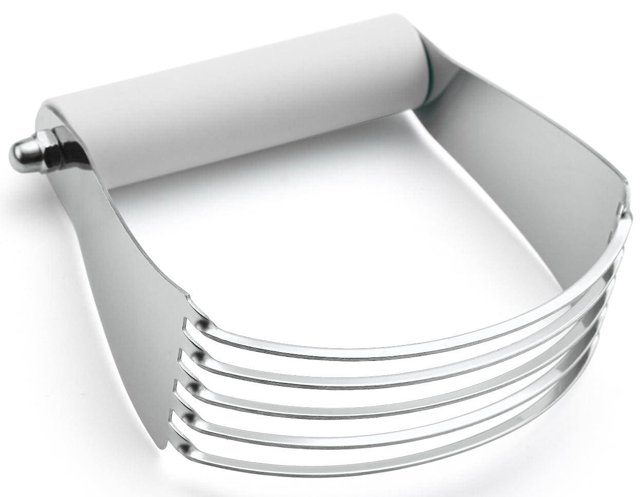Spring Chef dough blender with white body and large blade for even mixing.