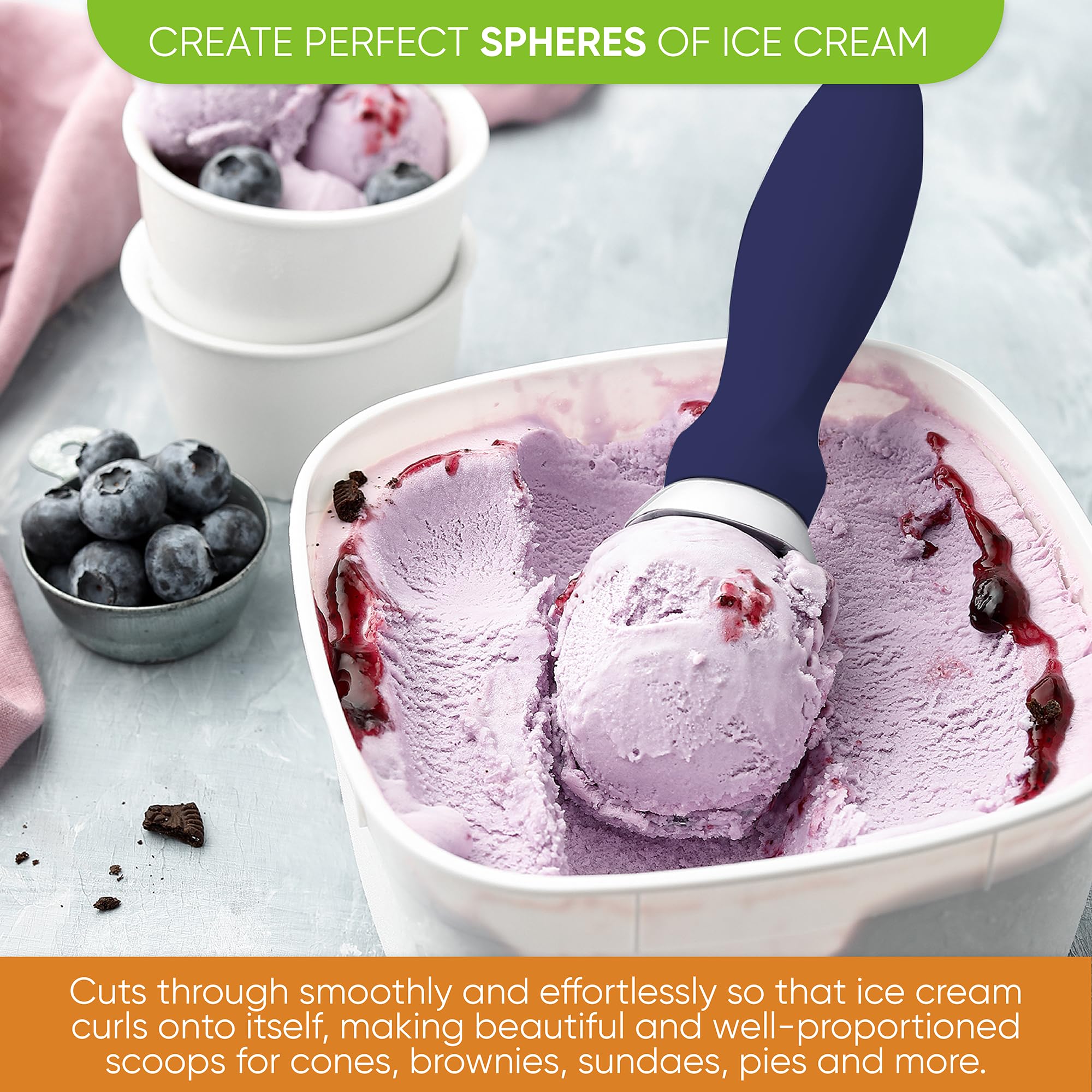 Spring Chef gelato and custard-friendly scoop glides through dense textures