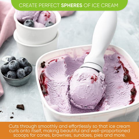 Spring Chef ice cream scoop helps remove melon seeds with precision.