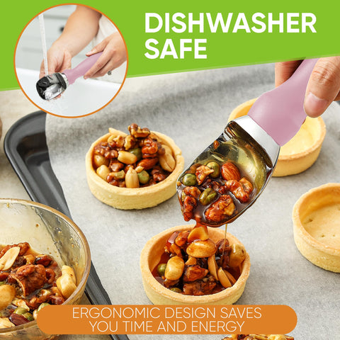 Spring Chef ice cream scoop lift-notched edge helps access containers with lids easily.