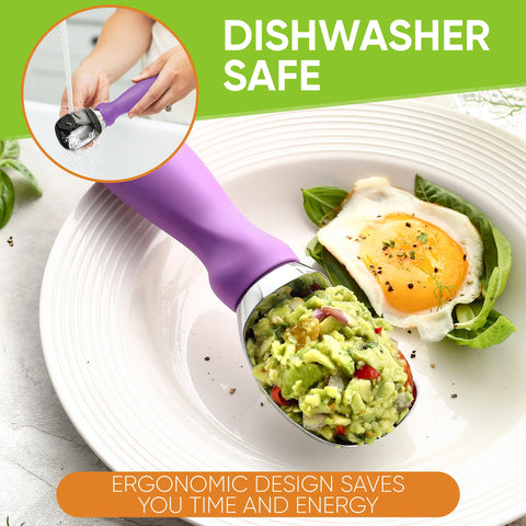 Spring Chef melon seed removal capability with this scoop in kitchen tasks.