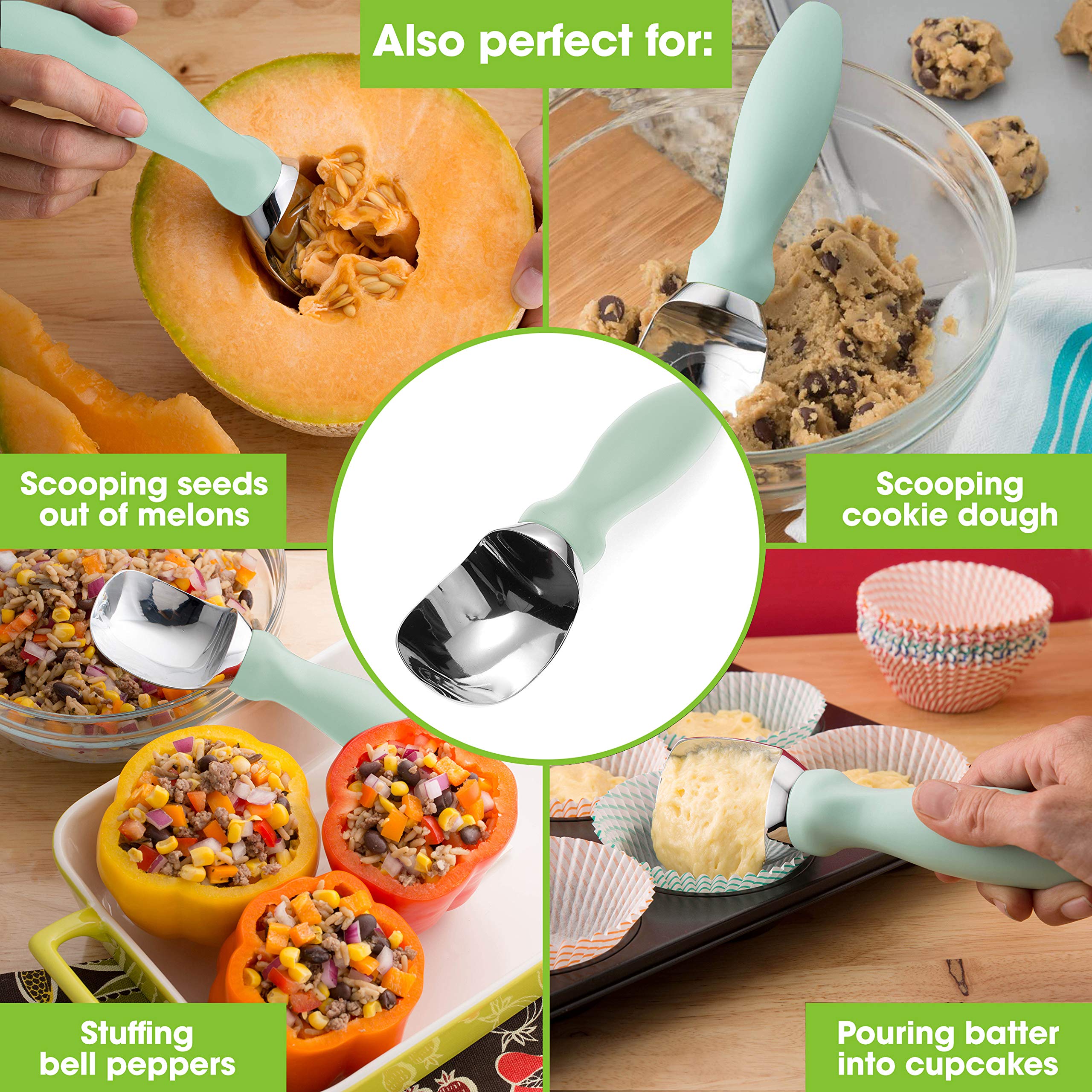Spring Chef creates a perfect sphere onto a cone with precision.