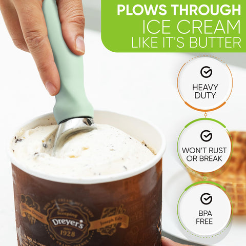 Spring Chef ice cream scoop perfect spheres for cones and sundaes.