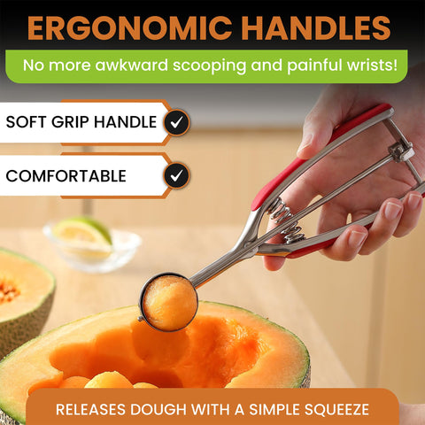 Spring Chef protein balls scoop helps portion bites for quick, consistent snacks