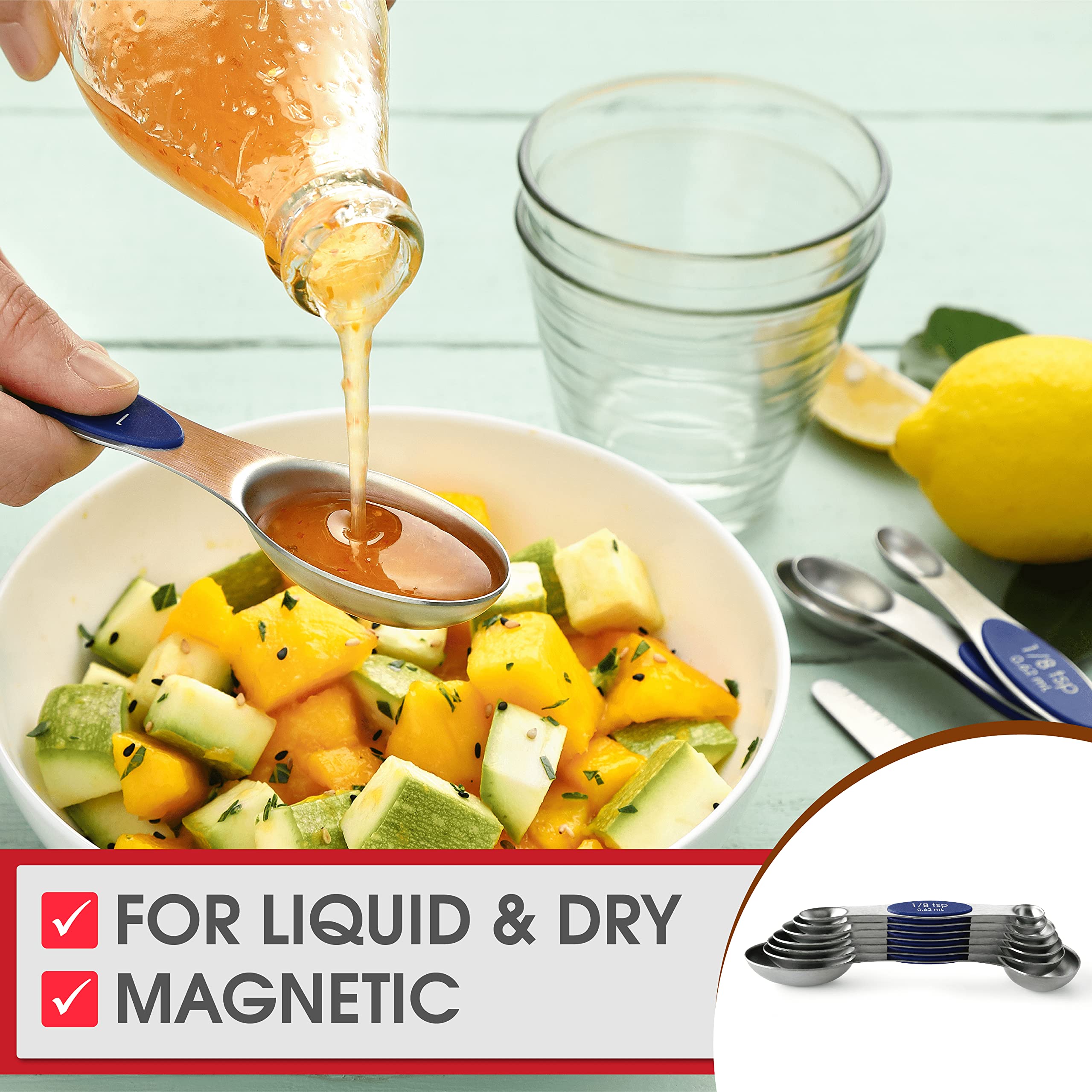 Spring Chef leveler helps you measure exact amounts on the first try.