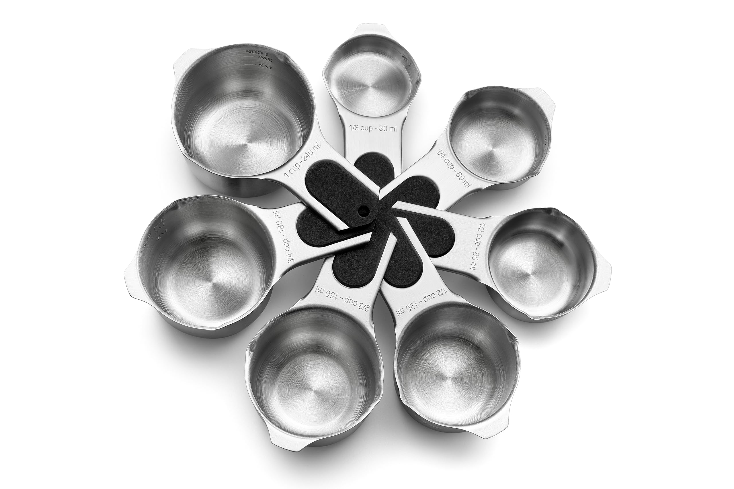 Spring Chef magnetic nesting measuring cups save space with compact storage