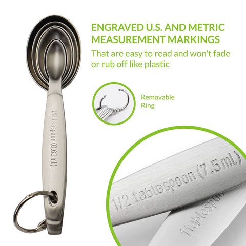 Spring Chef engraved markings stay legible for quick, accurate dosing.
