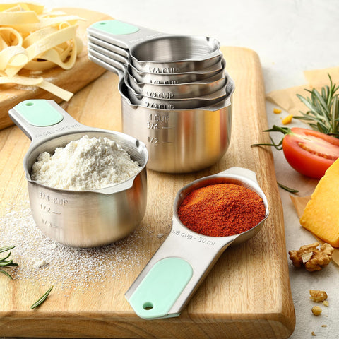 Spring Chef mint color brightens the countertop while cooking