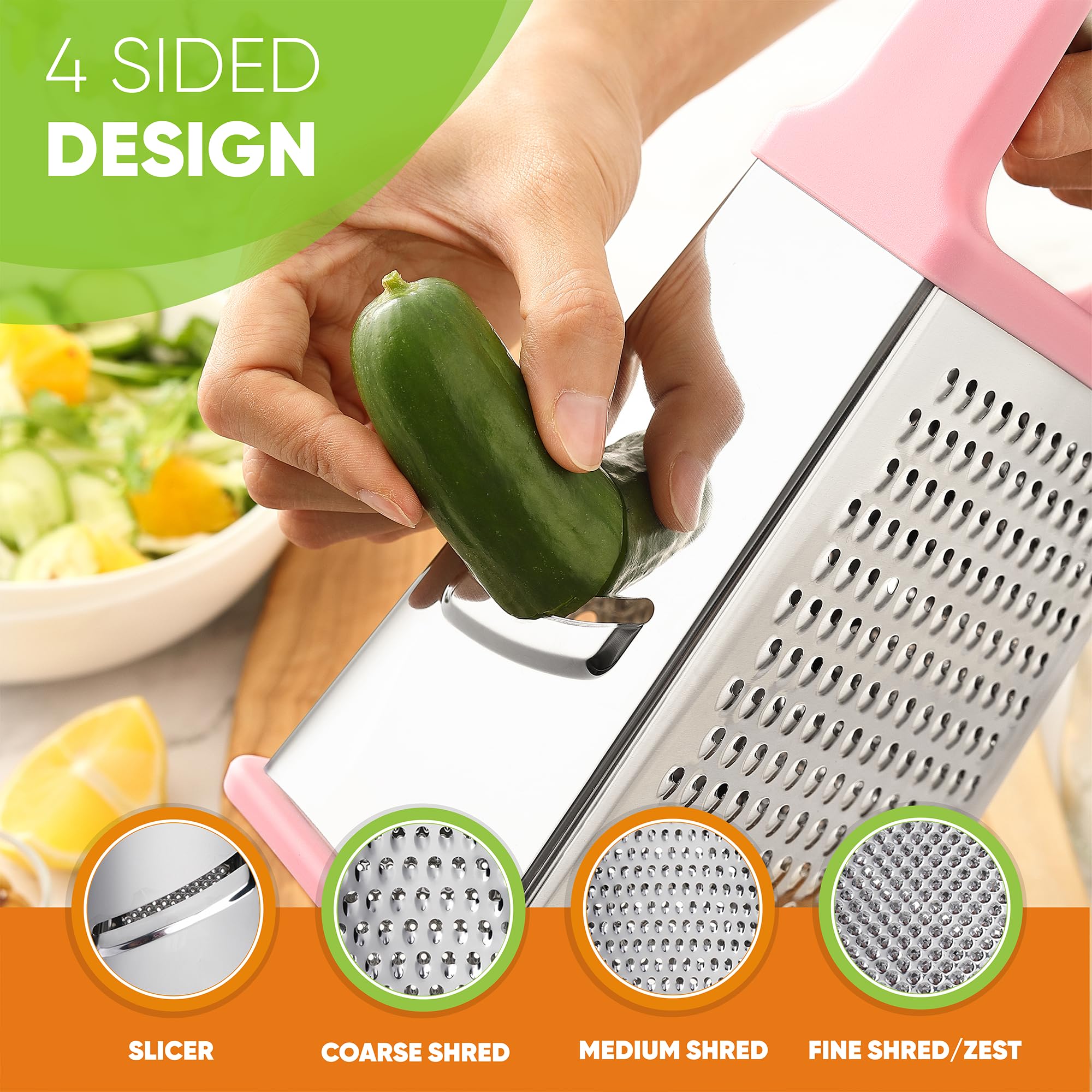 Spring Chef multi-functional grater for vegetables and cheese.