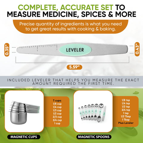 Spring Chef nestable magnetic design keeps kitchen organized