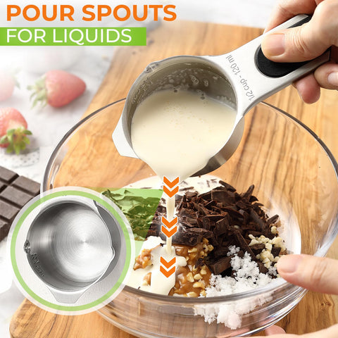 Spring Chef one-eighth to one-cup set offers versatile sizing