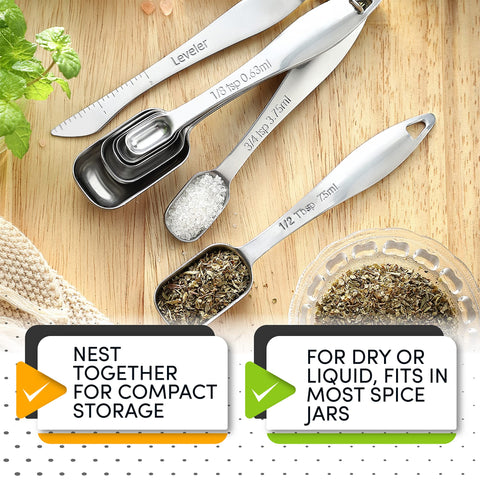 Spring Chef one-eighth-tsp spoon for tiny spice amounts.