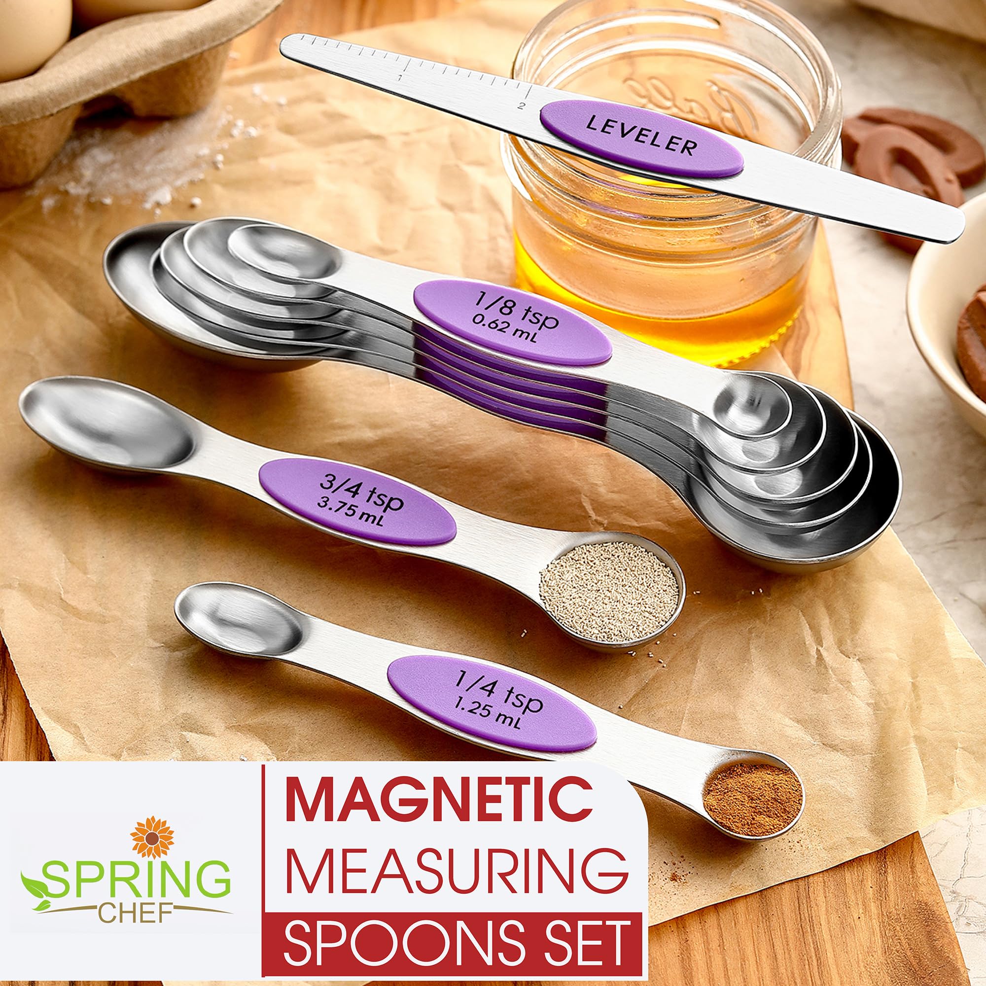 Spring Chef one-half tsp spoon fits compact jars.