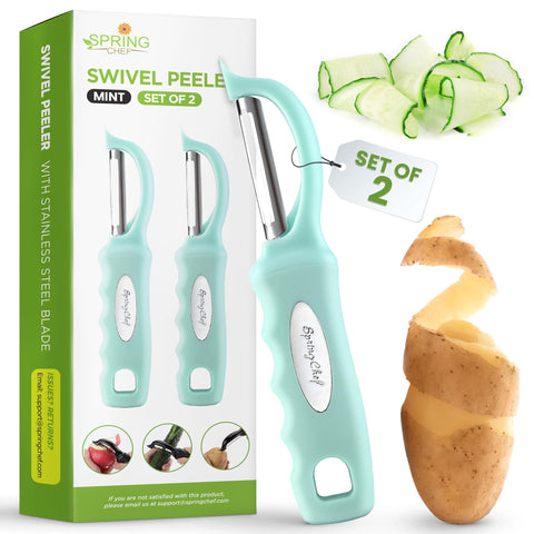 Spring Chef premium peeler with dual blades for effortless vegetable prep.