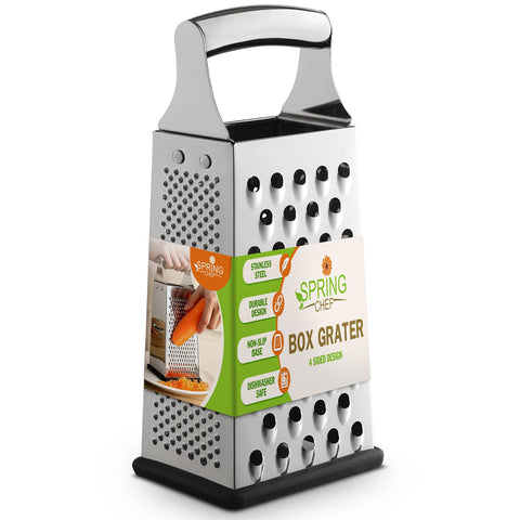 Spring Chef Professional Large Parmesan Grater for easy cheese prep.
