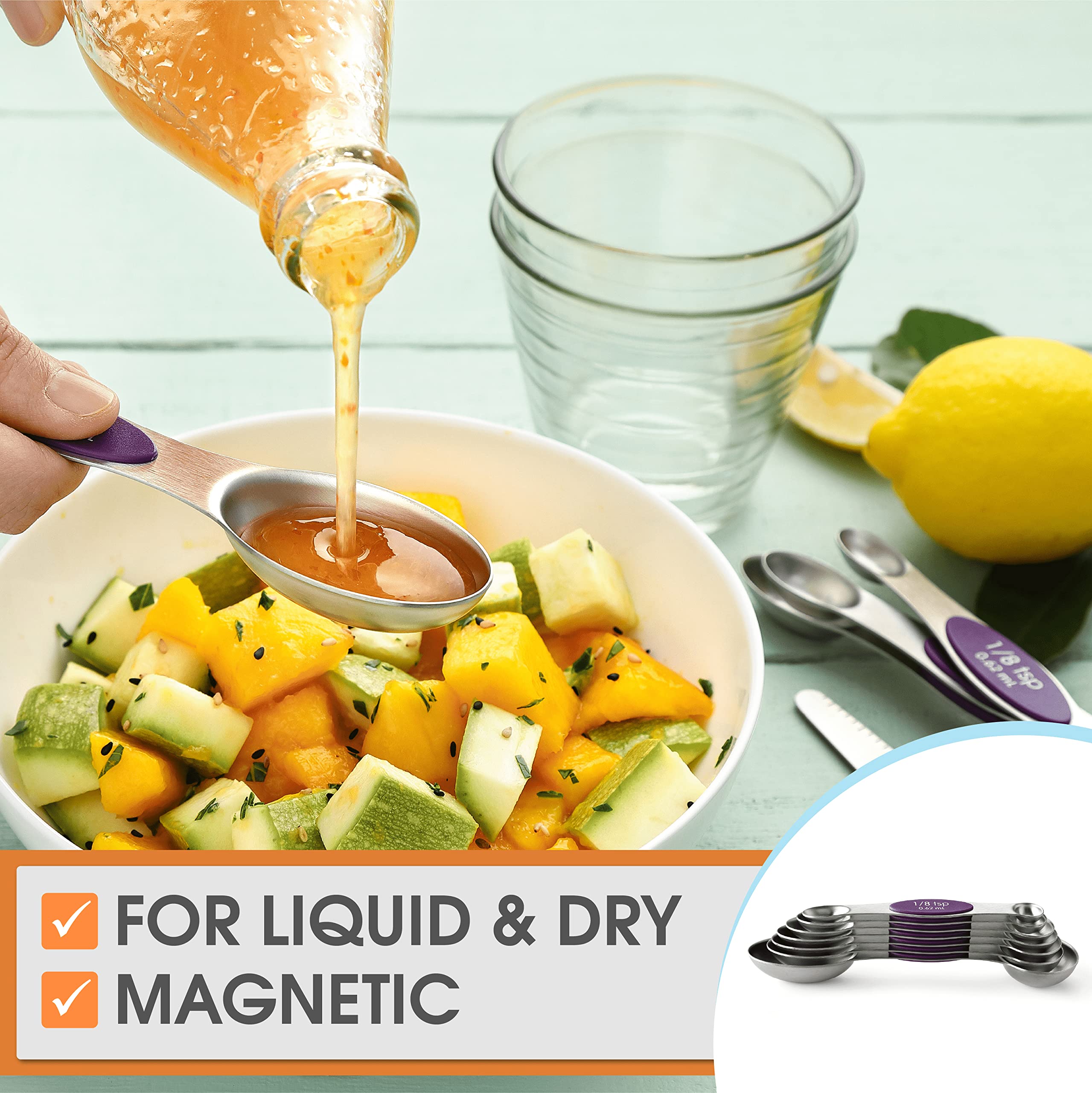 Spring Chef 1/2 tsp spoon helps moderate seasonings